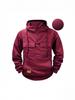 Men's American Retro Fleece Hooded Sweatshirt - Autumn/Winter Multi-Pocket Pullover Jacket