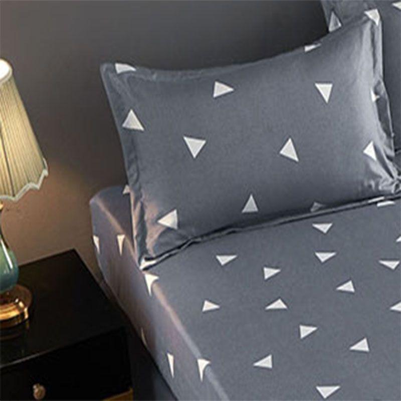 Elegant Multi-color Floral Fitted Sheet Set With Soft Breathable Fabric And Pillowcases