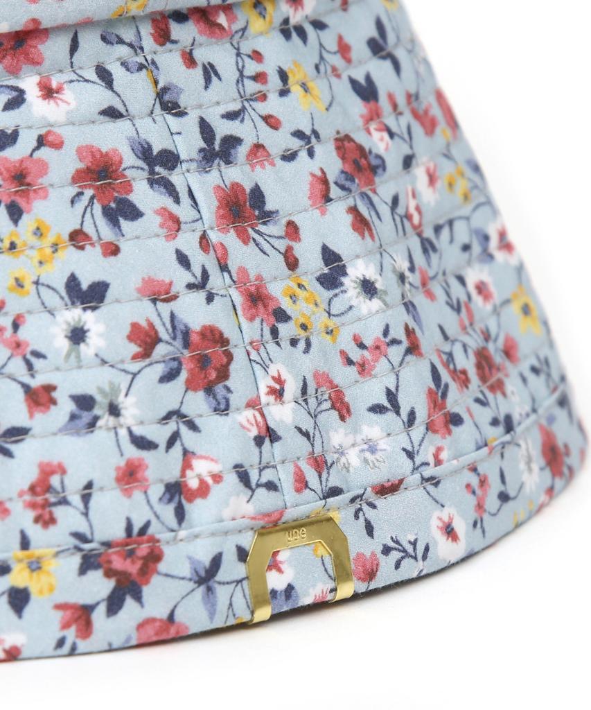 Eondeokeonteulolseutyudio Flower Pattern Bucket Hat Drop Bucket / Garden / Sky Flower