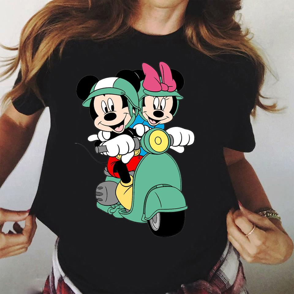 2025 Disney Mickey Mouse Cute Harajuku Ullzang Fashion Top Family Parent-Child Top 100% Pure Cotton Printed Leisure T-shirt