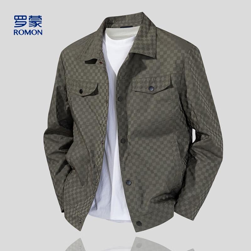 Мужской пиджак в тонкую клетку в стиле business casual 3XL