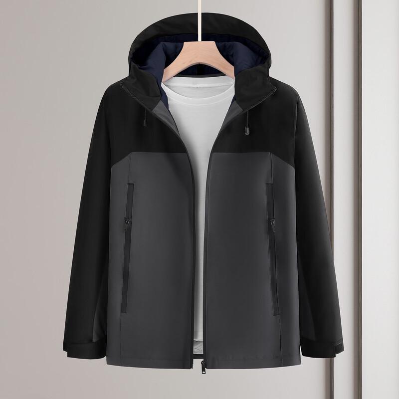 Unisex Outdoor Windproof Waterproof Fleece-lined Work Jacket 2XL