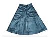 Pure Real Leather Long Classic Flare Wear Skirt Black Women's Genuine Lambskin