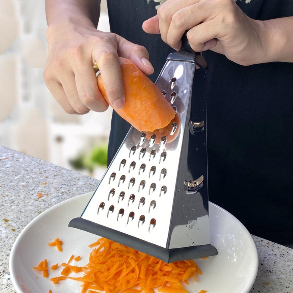 4 Sided Vegetable Grater Manual Vegetable Shredder Multipurpose Pyramid Shape Cheese Grater Potato