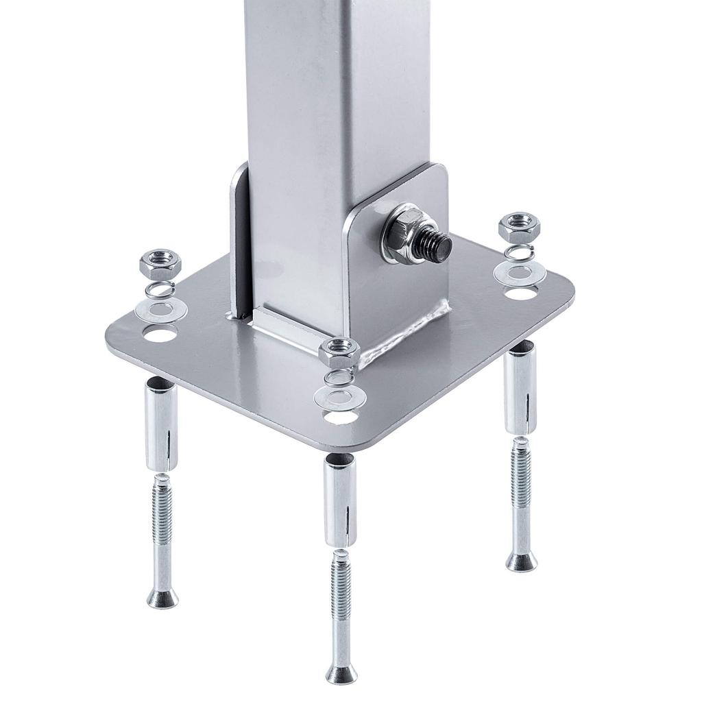 KADAX, folding parking post, 65.5 cm, grey-red