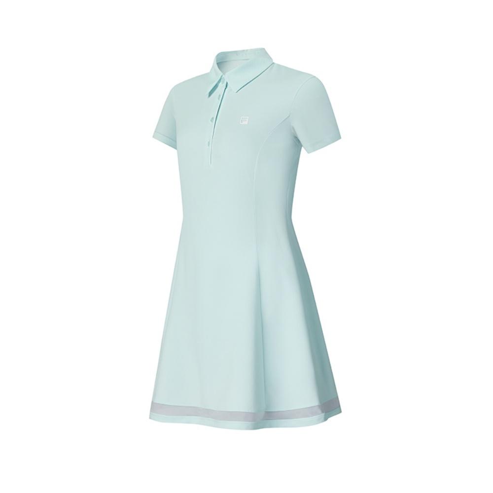 Fila Golf Series Casual Fashion Versatile Short Sleeve Dress Women Dresses Light-Mint-Green A11W525322F-TQ