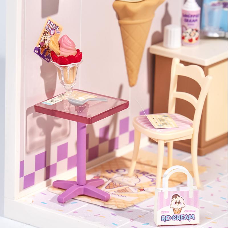 Rolife Super World Collection Summer Ice Cream Encounter, Ice Cream Shop Building Blocks 152pcs DW018 DW018X