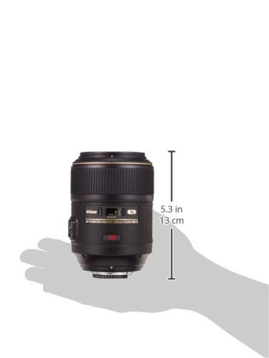 Nikon VR Micro Nikkor 105mm G Single Focus Micro Compatible AF-S f/2.8 IF-ED Lens, Full-Frame