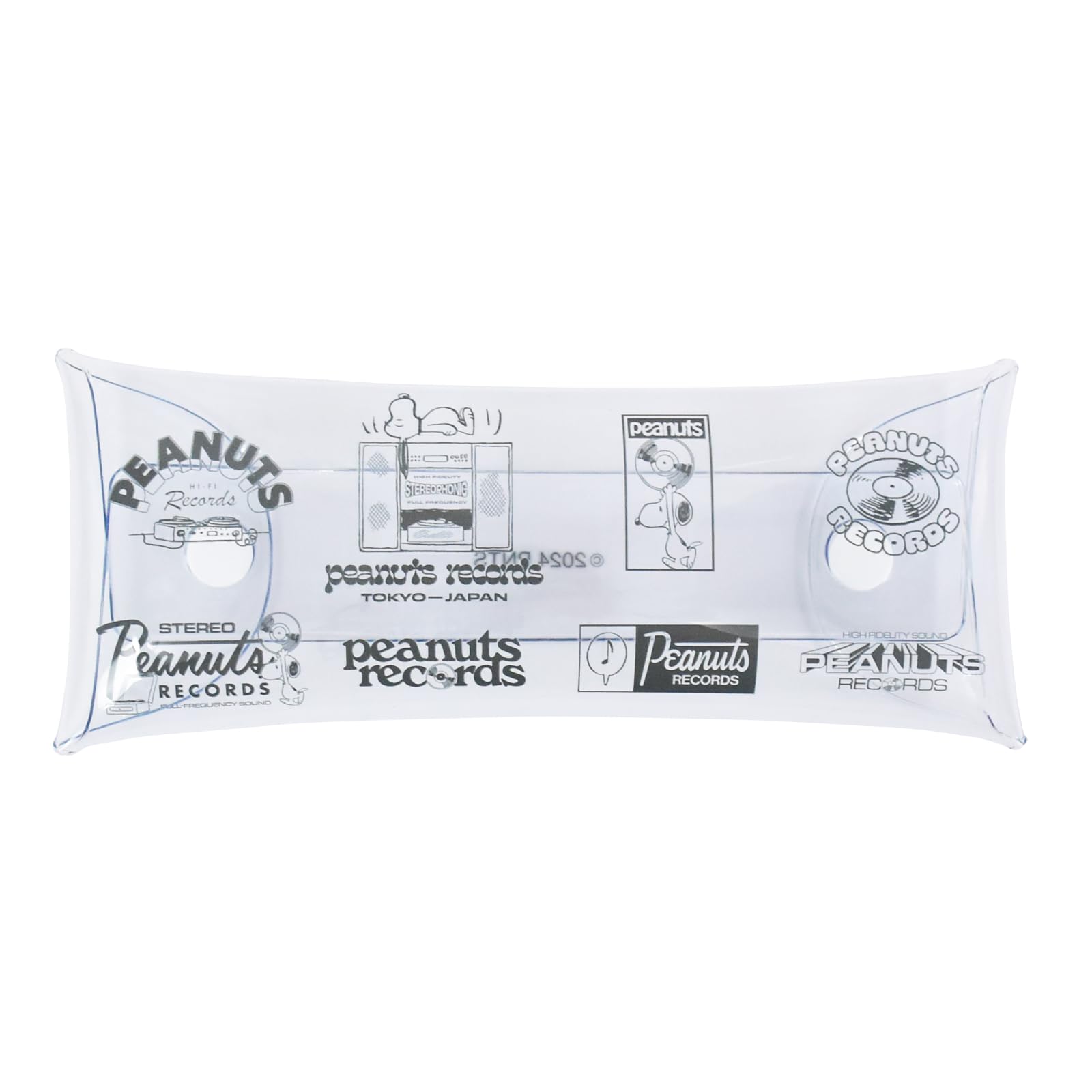 

Clear Pouch Pen Case Pencil Case Clear Multi Case L Size Slim Accessory Case for Cute Characters 0448 RECORDS [Snoopy] Women, School, Commuting,