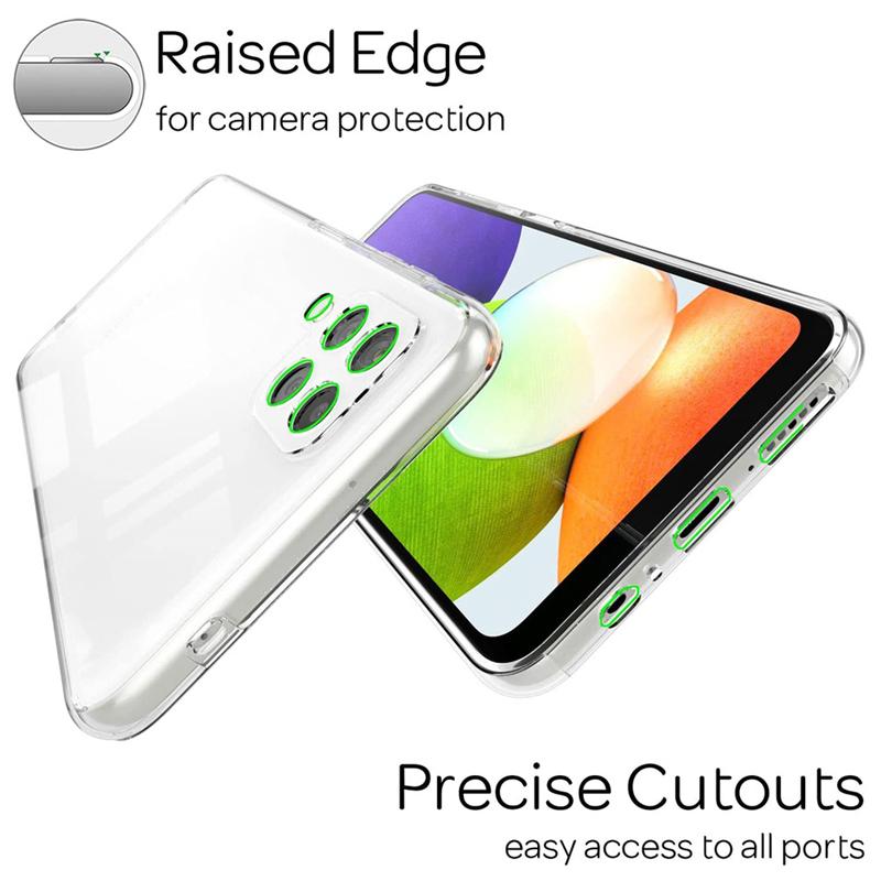 Case For Samsung Galaxy M32 4G 5G 360 Front+Back Transparent Double Phone Case For Samsung M32 M 32 4G 5G Shockproof Bumper Soft Silicone Hard Cover