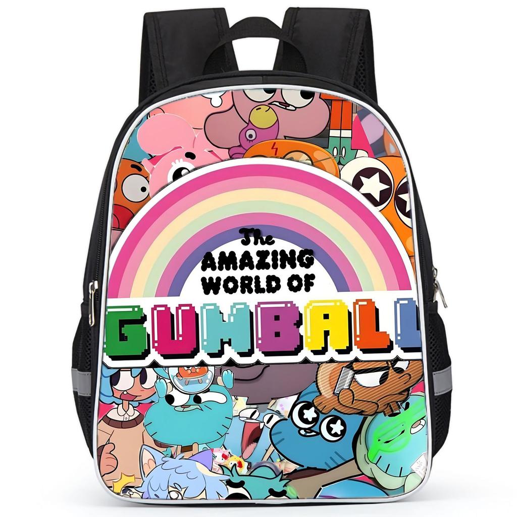 The Amazing World Of Gumball High Definition Printed Anti-Hunchback Wear-Resistant Schoolbag