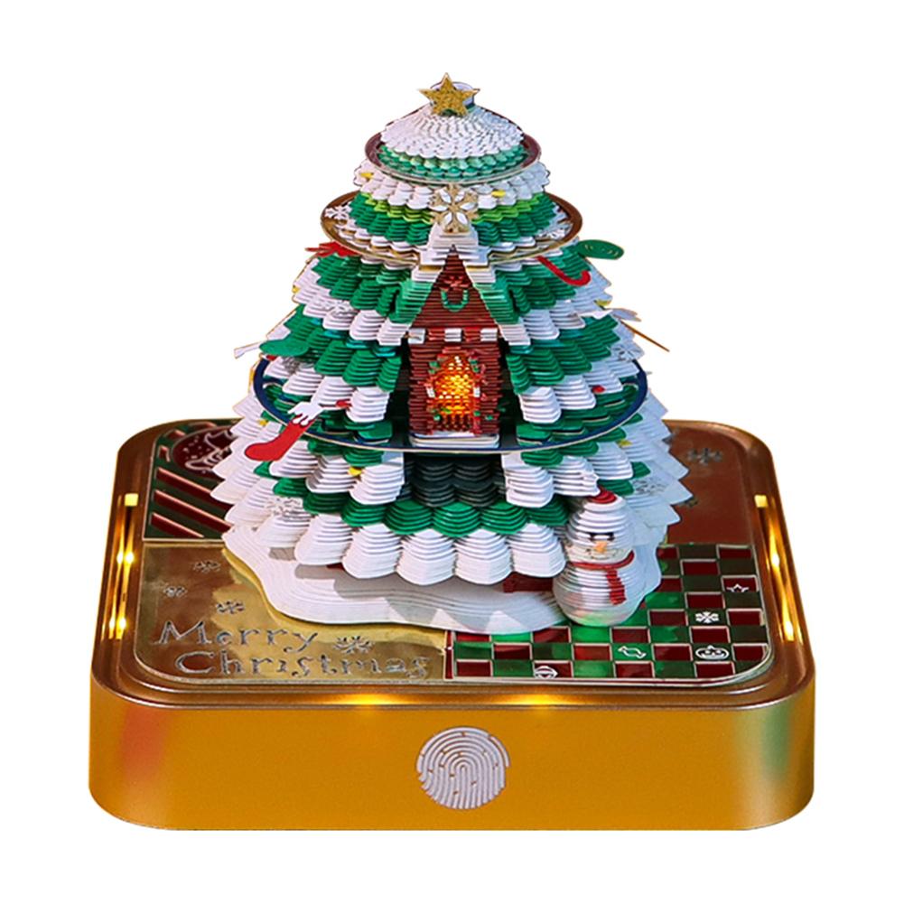2025 Creative Desk Calendar Christmas Paper Carving Art Memo Pad Notepad Gift for Christmas Housewarming Desktop Decoration