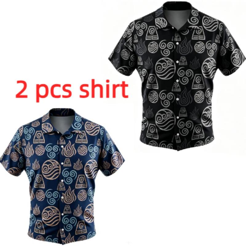 Mysterious Ancient Symbols Pattern Printing Shirt Hawaiian Beach Vacation Clothing Men's Street Style Shirt Daily Men's and Women's Shirt