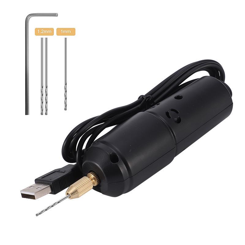 Acrylic Resin Pearl Mini USB Electric Drill - 5V2A Low Power