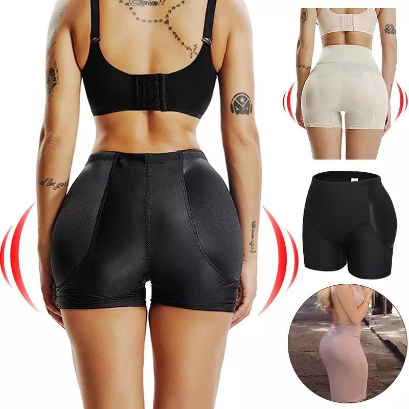 Dámské stahovací šortky s vysokým pasem Elastické polstrované tvarovače boků zvedák hýždí body shaper Bezpečnostní krátké kalhoty