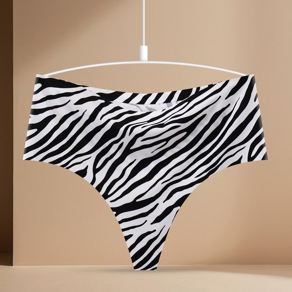 Lady Summer One-piece Silk-Free Breathable High-Waisted Abs-Controlling Yoga Thong Underwear