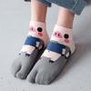 Students Cotton Split Toe Female Flip-flops Socks Low Tube Socks Geta Socks Pig Socks Two Toe Socks