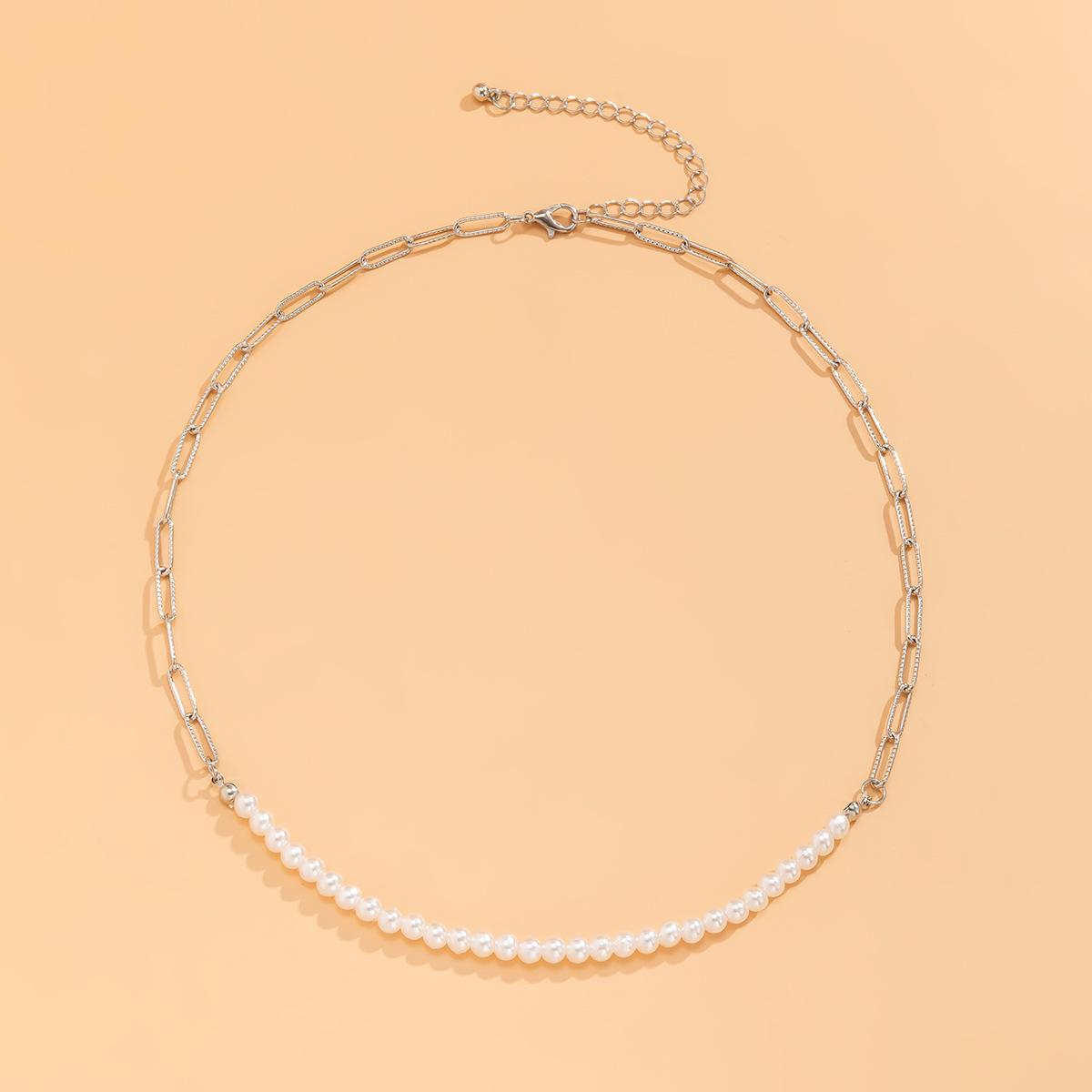 

Модные женские ожерелья, индивидуальные ожерелья с искусственным жемчугом для женщин, ювелирные аксессуары в стиле бохо