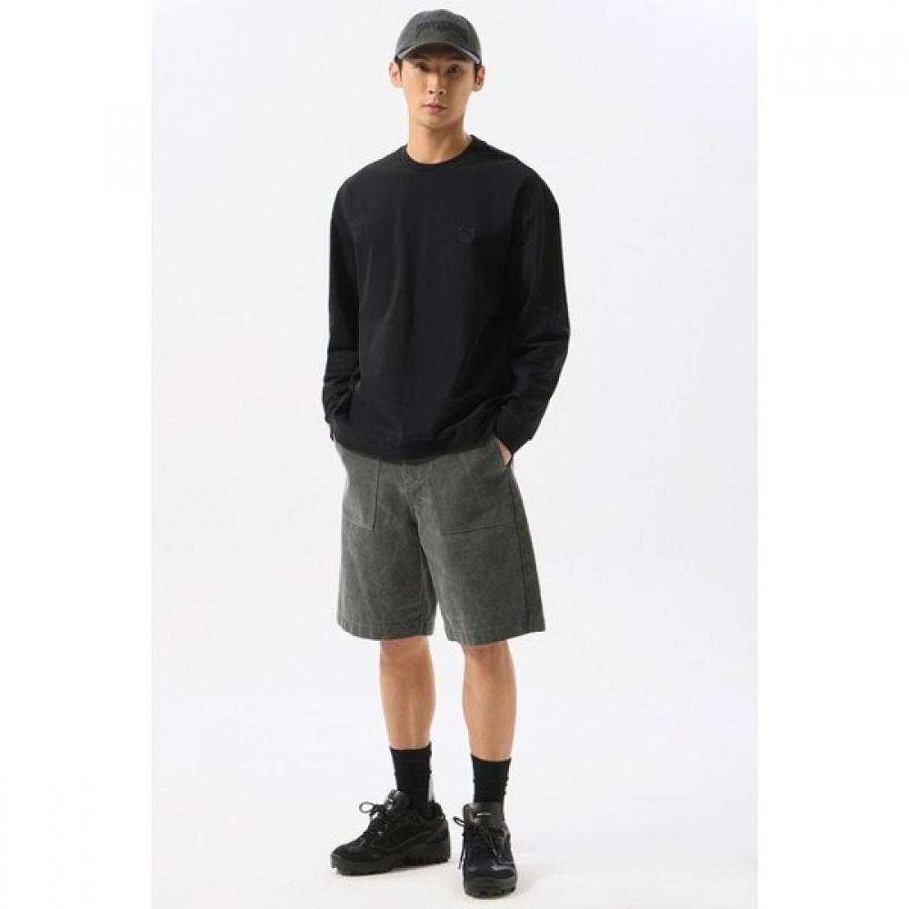 CusTomellow Black Graphic Long Sleeve T shirT Black cwTas25214bkx
