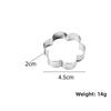 Flower Shaped Tart Ring Perforated Design Mousse Cake Ring Versatile Cookie Cutter Mold  For Baking