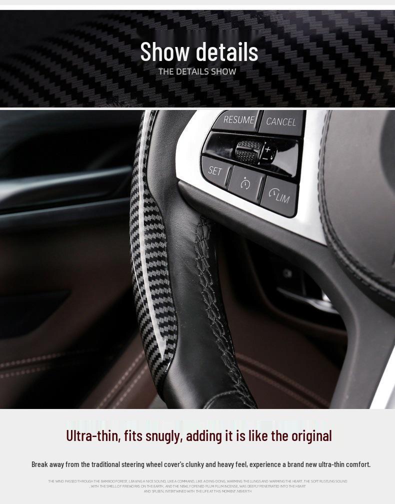 BYD Song Plus Carbon Fiber Steering Wheel Cover for Song Plus DMI and EV Models