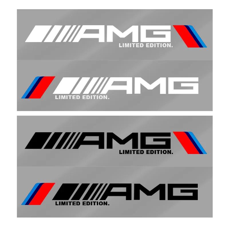 2pcs Car Side Door 3D Sticker Badge Decal Decoration For Mercedes Benz E260 E200 E300 W205 W212 W166 W176 W242 S212 X166 VG9W