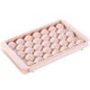 Round Ice Ball Mold with Lid - Plastic Ice Tray for Refrigerator