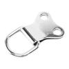 ABWR-75 Pcs D-Ring Picture Frame Hanging Hooks Double Hole Hangers With Screws Silver