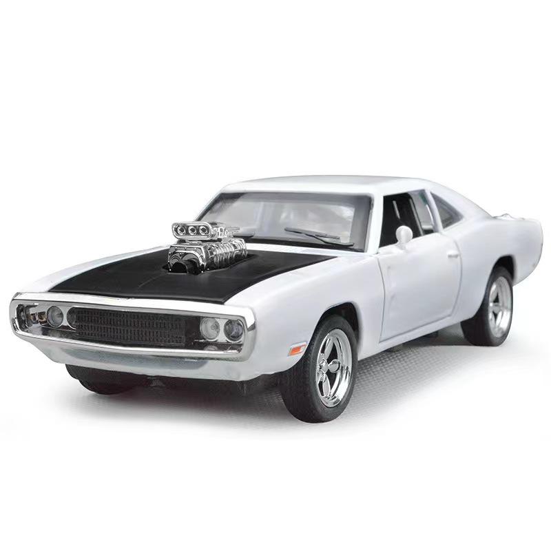 ABAB1 1:32 1970 Charger Classic Muscle Sports Car Simulation Alloy Car Model Sound and Light Toys Hobby Collection Gifts