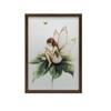 Poster Magic Fairy On Green Leaf Poster Magic Fairy On Green Leaf, 70X100 Cm, Frameless, Premium Canvas On Stretcher