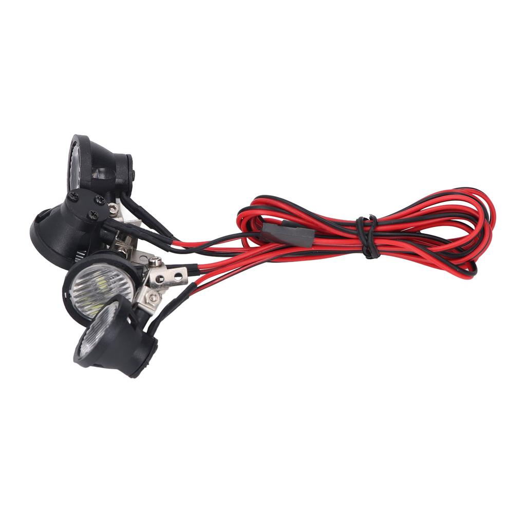 RC Car LED Light 4LED Headlights High Brightness Round Front Spotlights for 1 10 RC Crawler for Axial for SCX10 90046