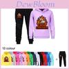Steves Lava Chicken Kids Hoodie And Pants Set With Cotton Fabric For Playwear And Daily Use
