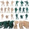 12/36pcs 5cm Plastic Soldier Figurin Sand Table Exercise Military Model Scene Props Desktop Decoration Collection Gift YMY