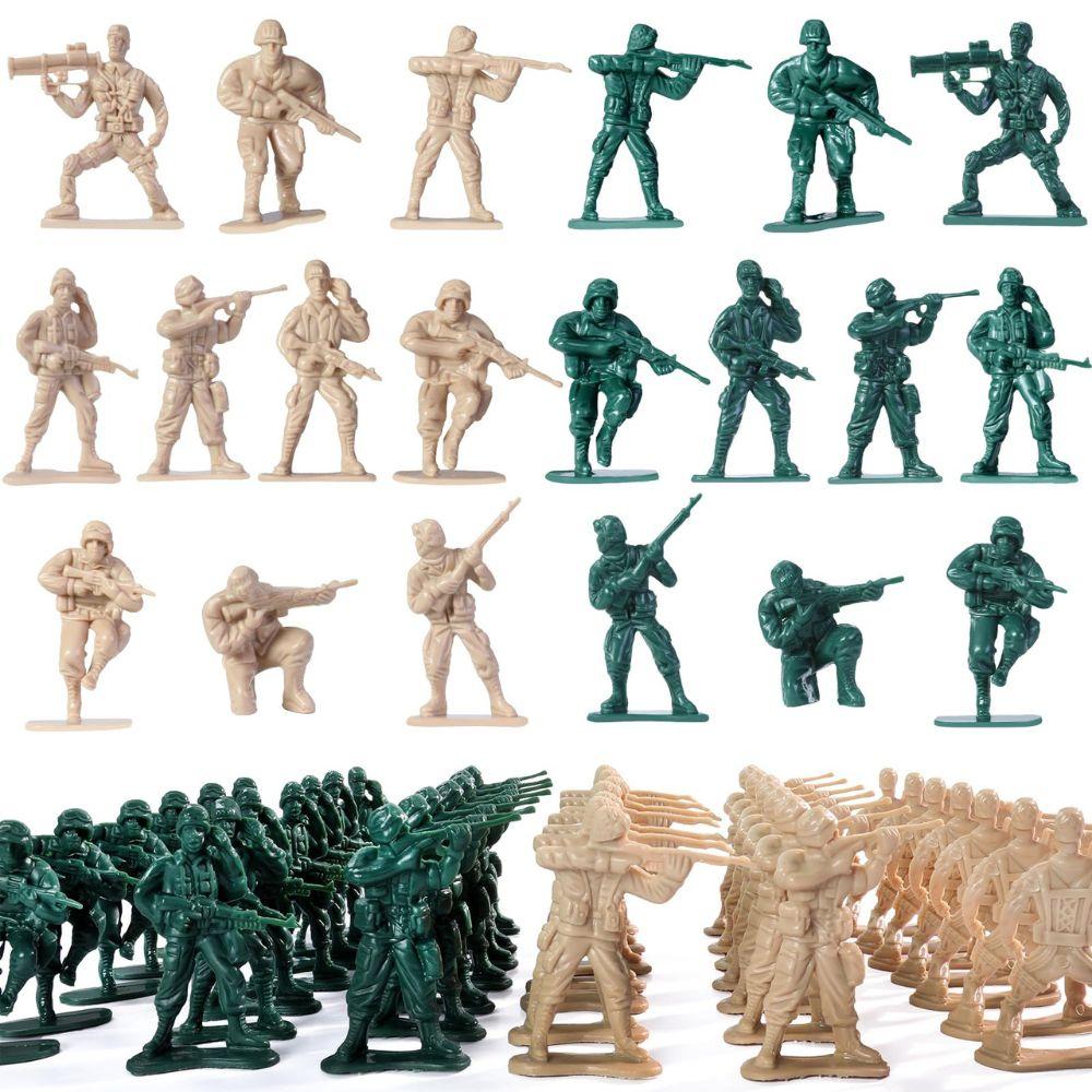 12/36pcs 5cm Plastic Soldier Figurin Sand Table Exercise Military Model Scene Props Desktop Decoration Collection Gift YMY