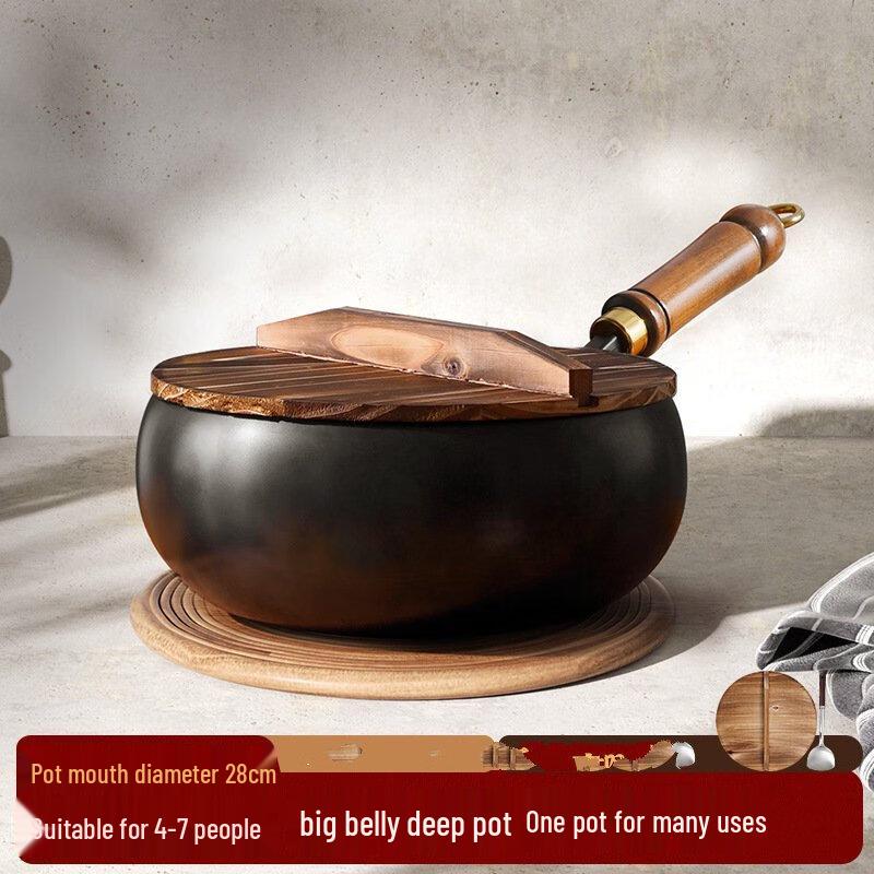 Wutuo 28CM Traditional Fine Iron Wok