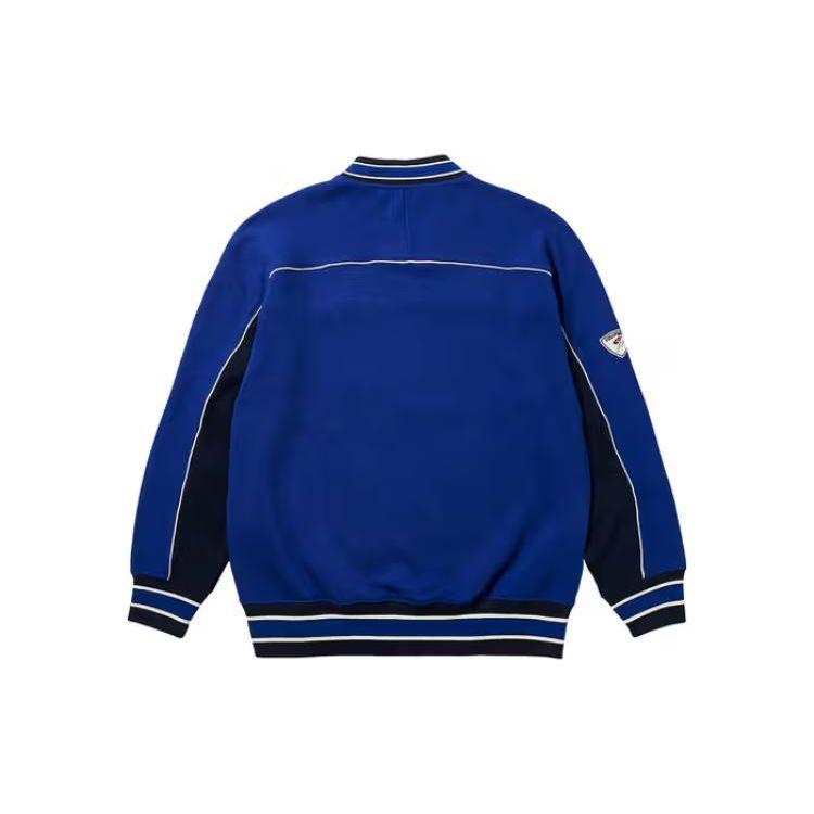 Palace Believe Crew Navy Unisex Tops Blue P24CS084