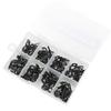 80pcs Ceramic and Stainless Steel Fishing Rod Part Tip Tops Guides Ring Kit Set