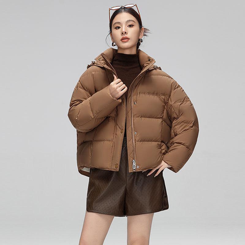 Down jacket women's short new duck down Pinghu down jacket winter down jacket large size