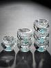 Creative Crystal Faceted Liquor Glasses  Vodka Whiskey Spirits Glasses Turquoise Scales Dispensers Home Sip Glasses Bar Utensils