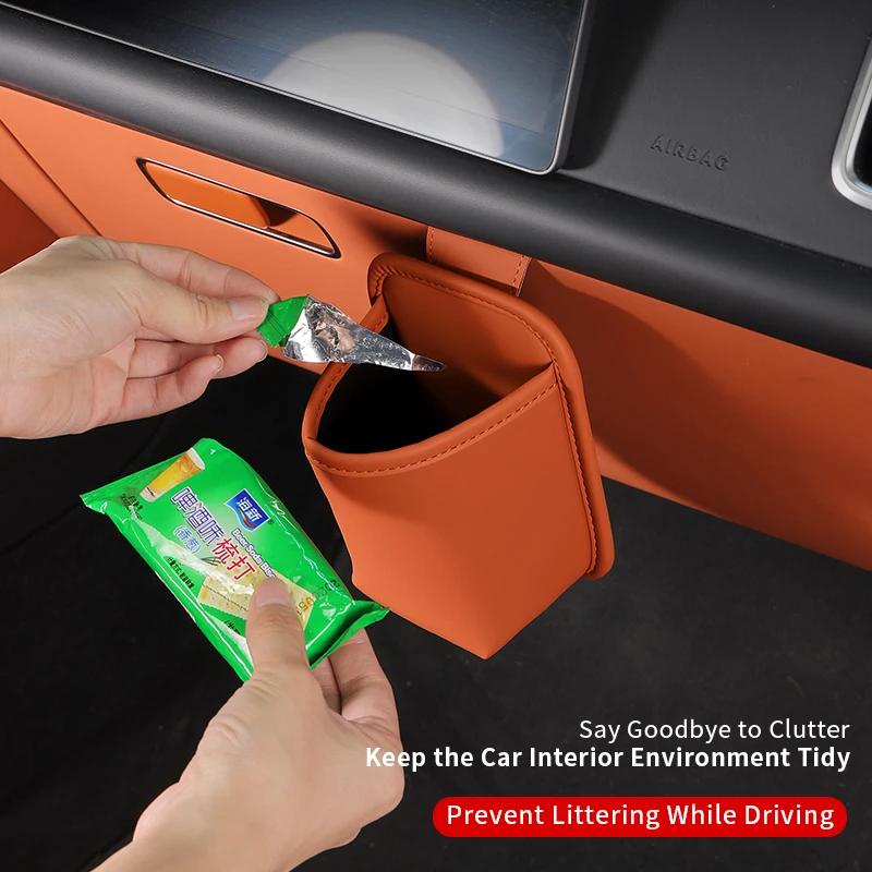 KEBIDU Car Glove Box Hanging Storage Organizer Punch-Free Cup Holder Mini Trash Bag for Water Bottle Tissue Garbage