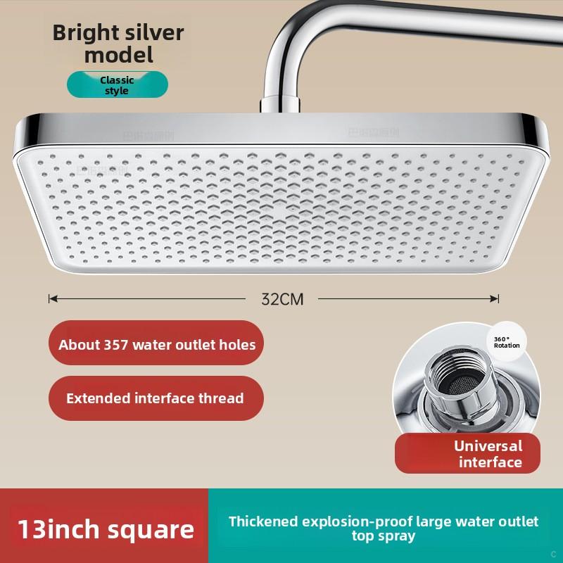 13 Inch Large Water Output Top Spray Flower Shower ,Shower  Flower Drying Showerhead Hotel