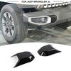 2x Carbon Fiber Front Bumper Guard Pad Cap End Cover For Jeep Wrangler JL JT 18+