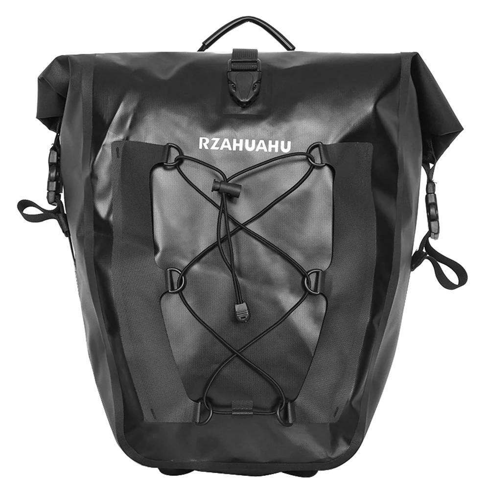 1/2PCS 25L Rear Seat Trunk Bag Waterproof Large Capacity Travel Pannier Rear Seat Bag Bicycle Cycling Trunk Bags Bicycle Pannier