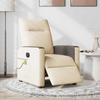 Electric Massage Chair Cream Fabric