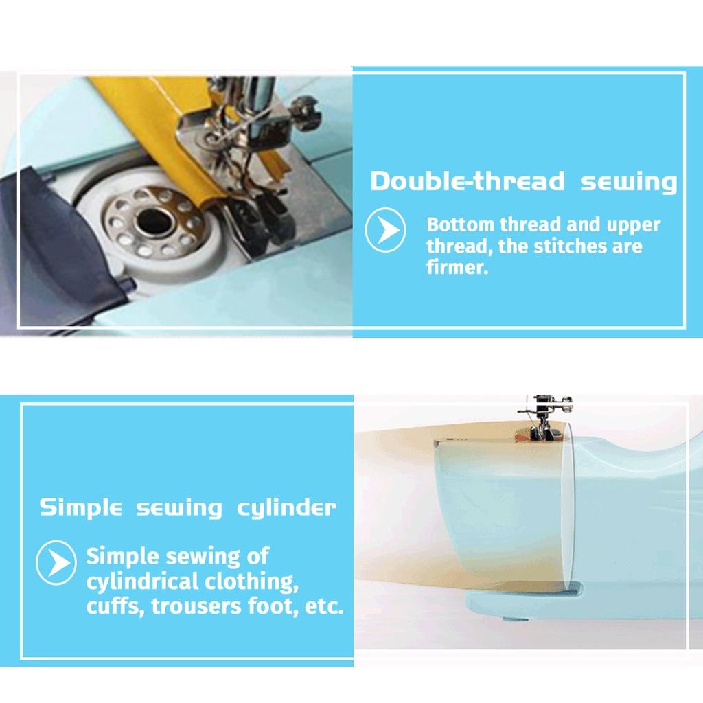 100-220V 6W 12 Stitches Tailor 2 Speed Foot Pedal Desktop Electric Sewing Machine Mini Portable Household Sewing Machine