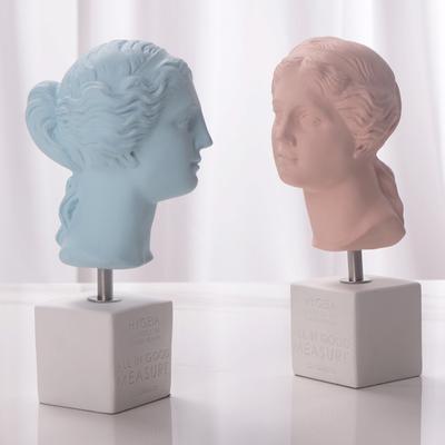 Nordische Ins Harzkopf-Skulptur Kreatives Charaktermodell Fotomodell Raumdekoration Statue Weinschrank Dekoration
