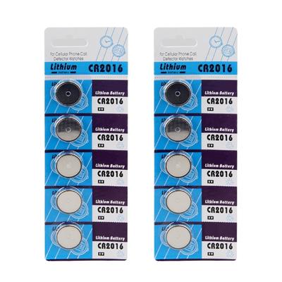 Pack of 5pcs/10pcs CR2016 Button Cell Batteries CR2016 3V Lithium Battery Button Cell Batteries for Watches,Calculators,