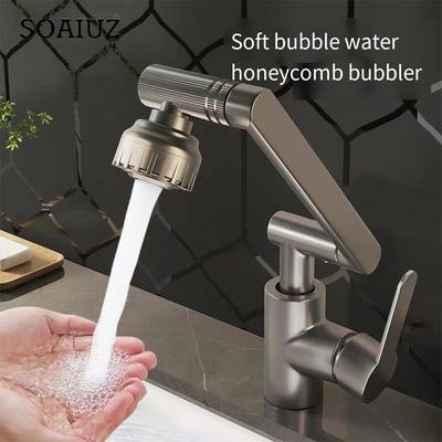 Wash Basin Faucet, Household Bathroom Sink, Bathroom Countertop Basin, Hot and Cold Faucet, Kitchen Universal Mechanical Arm