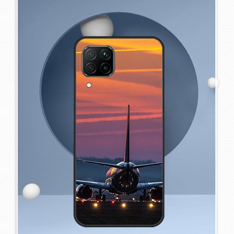 Aircraft Airplane Fly Travel For Huawei Nova 12s 12i 11i 8i Y91 Y60 Y70 Y72 Y90 Y61 9 10 SE P20 P40 Lite P30 P60 Pro Case
