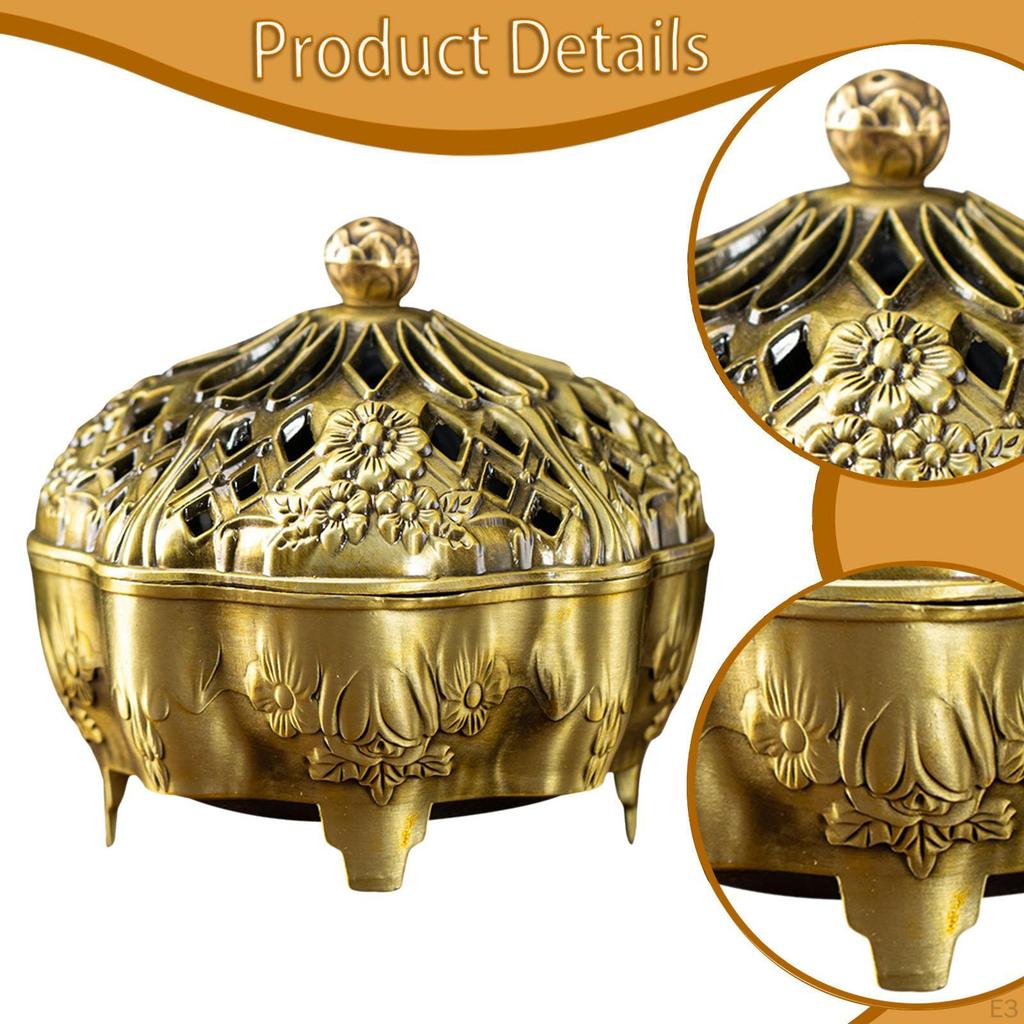 Burner Holder Bowl Censer Ornament for Bookshelf Cabinet Tea Room